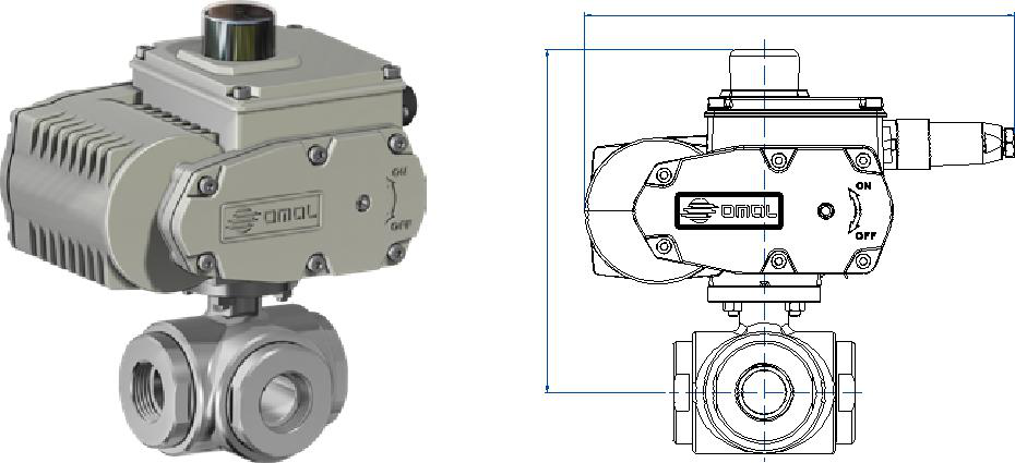 OMAL三通不銹鋼球閥Item 450/451 OMAL三通不銹鋼球閥Item 450/451