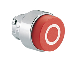 LOVATO  ?22mm 8LM金屬系列按鈕和選擇開關   按鈕，彈簧復位, 帶符號 