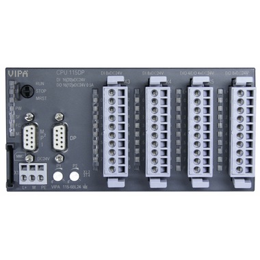 德國VIPA中央處理器115-6BL22-CPU115、16KB，16DI，12DO，4DIO，50KHZ PWM，PROFIBUS DP